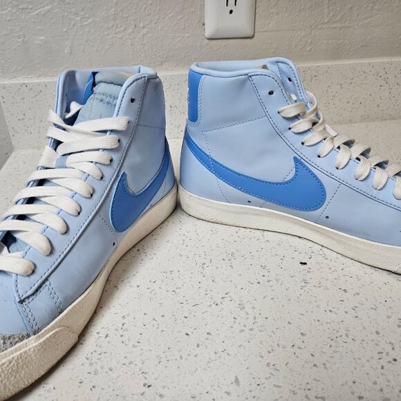 Size 10.5 - Nike Blazer '77 Vintage Mid Celestine Blue No Box Retro Sneaker - Picture 6 of 7